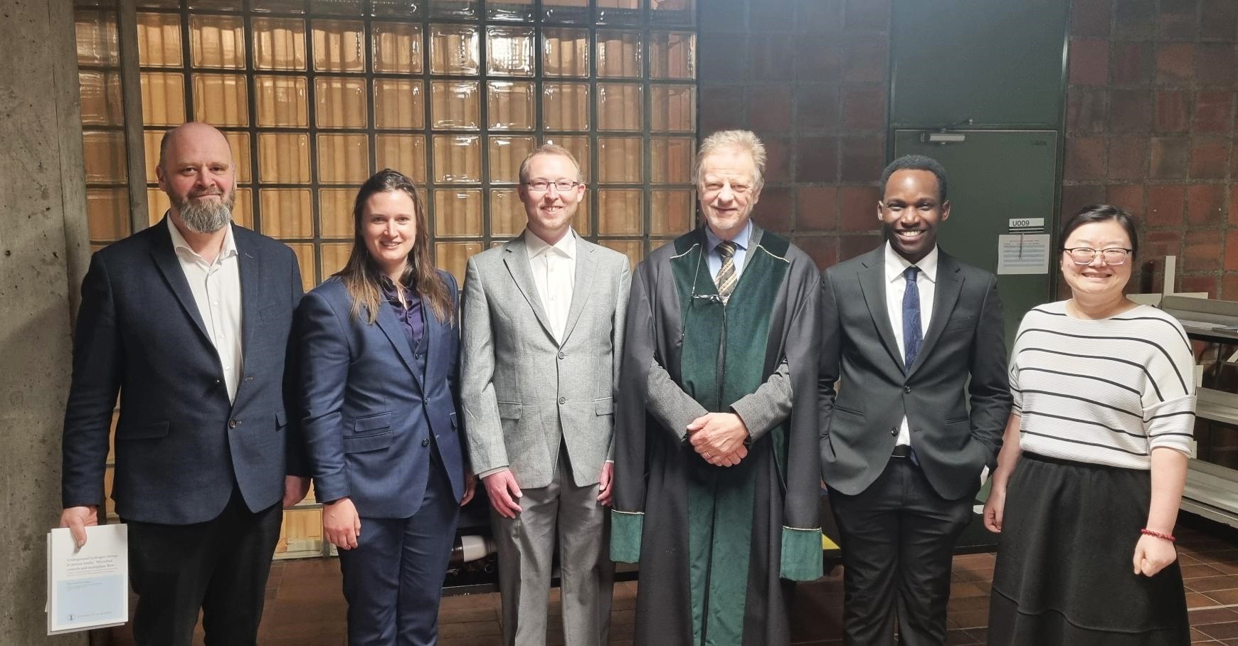 Raymond Mushabe with his supervisors and defence committee